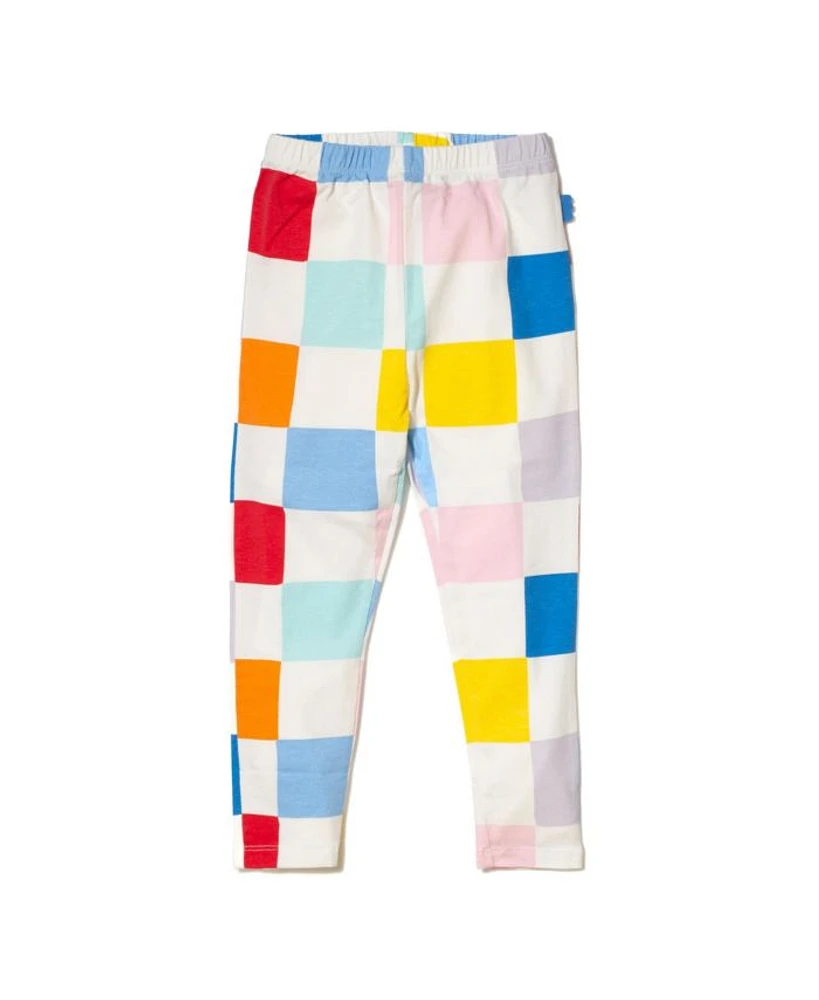 Unisex Recycled Cotton Checkered Leggings - Baby