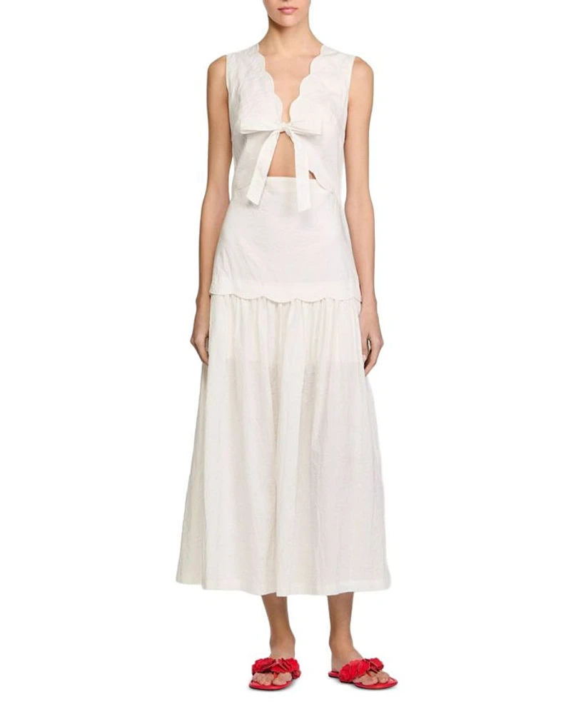 Crinkled Maxi Dress
