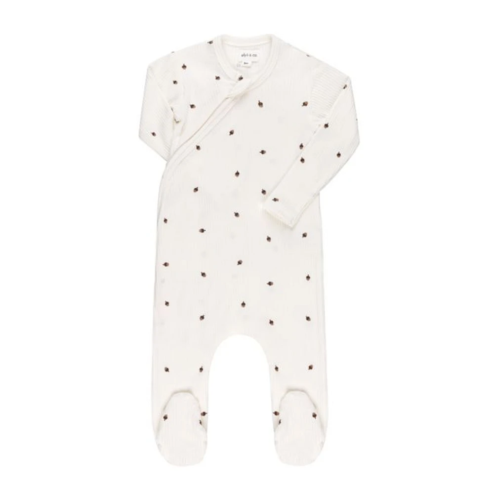 Unisex Cotton Ribbed Zipper Footie - Baby