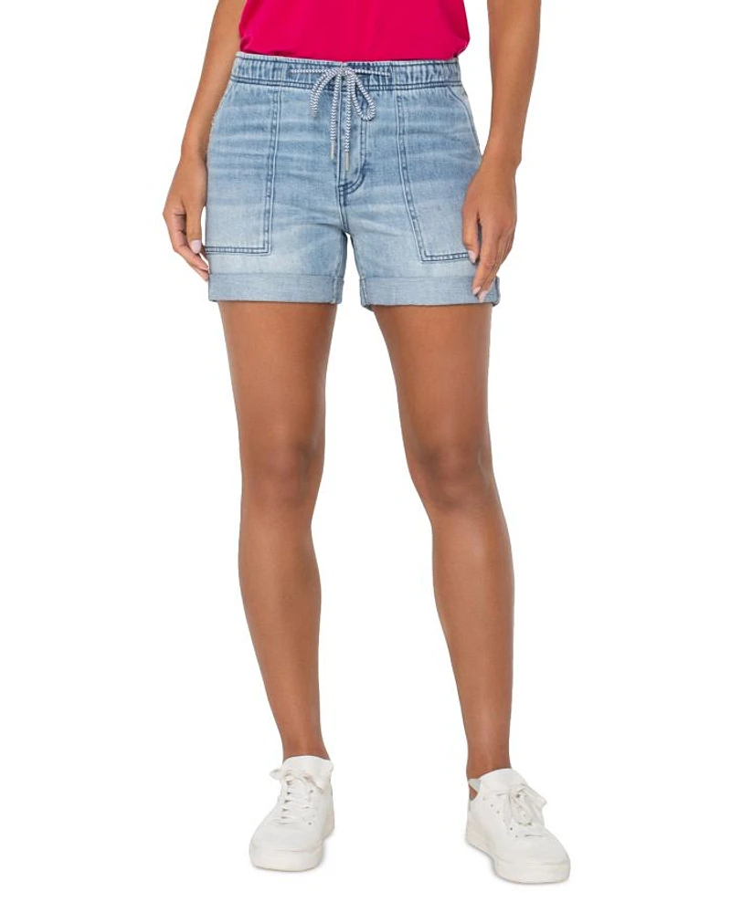 Rascal High Rise Utility Jean Shorts Boylston