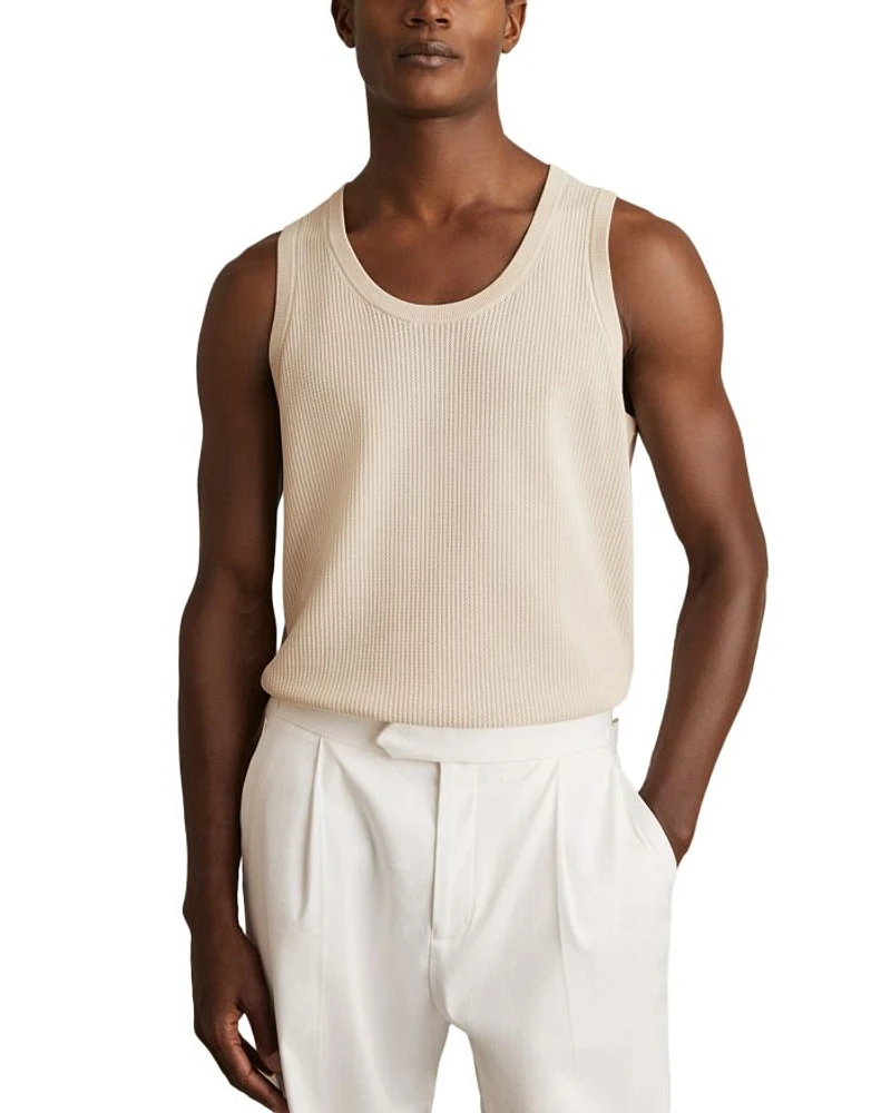 Watson Sleeveless Textured Tee