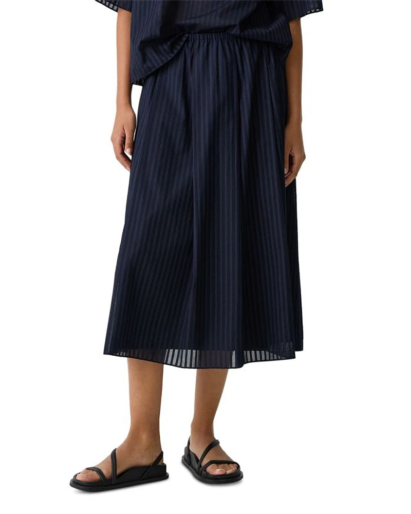 Pleated Midi Skirt