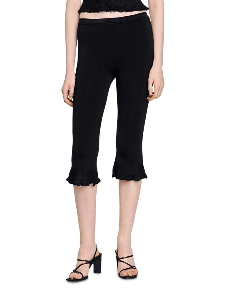 Ruffled Capri Pants