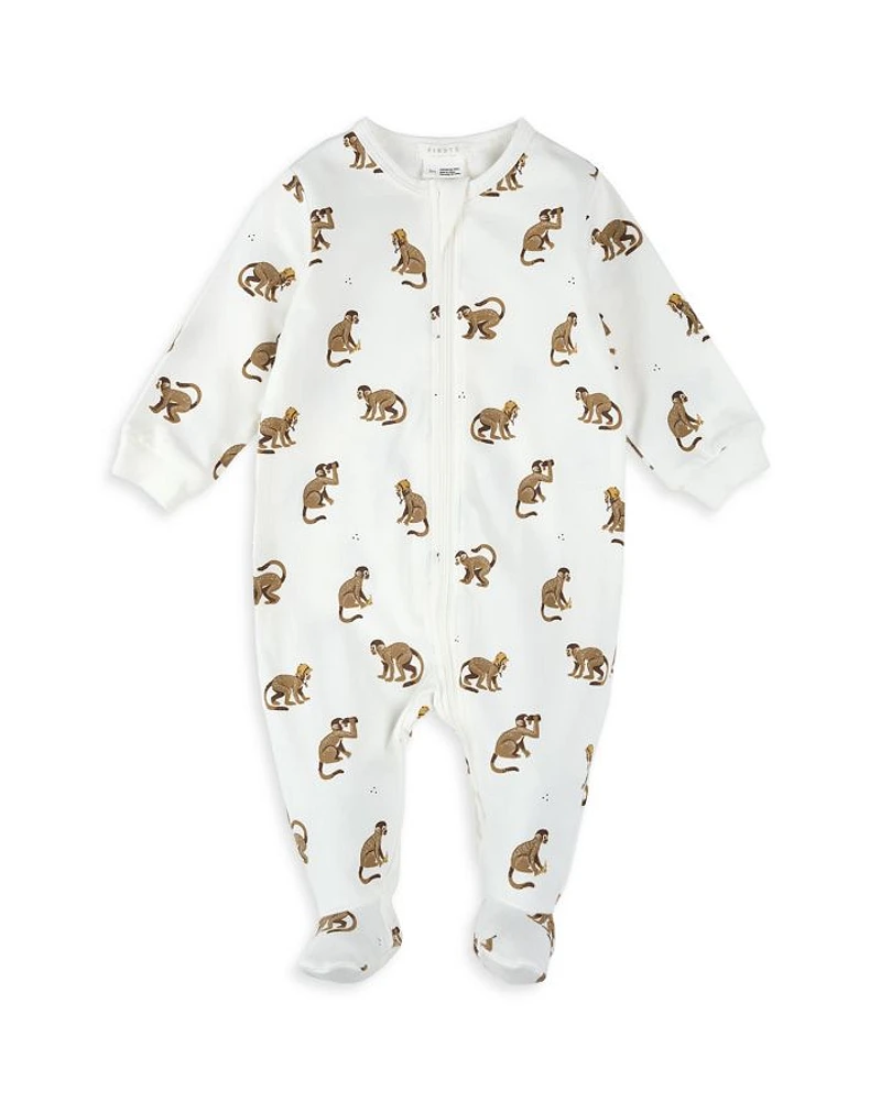 Boys' Monkey Print Sleeper Footie - Baby