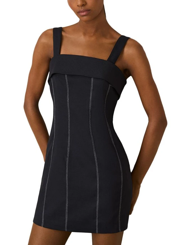 Effie Contrast Stitch Dress