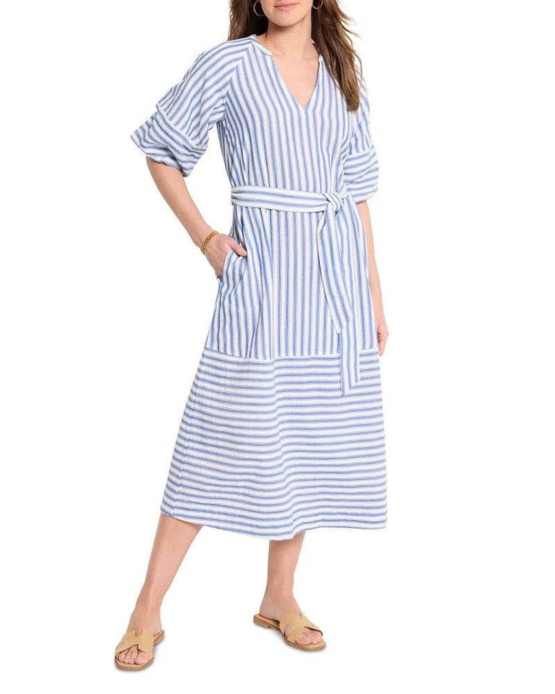 Double Gauze Mixed Stripe Dress