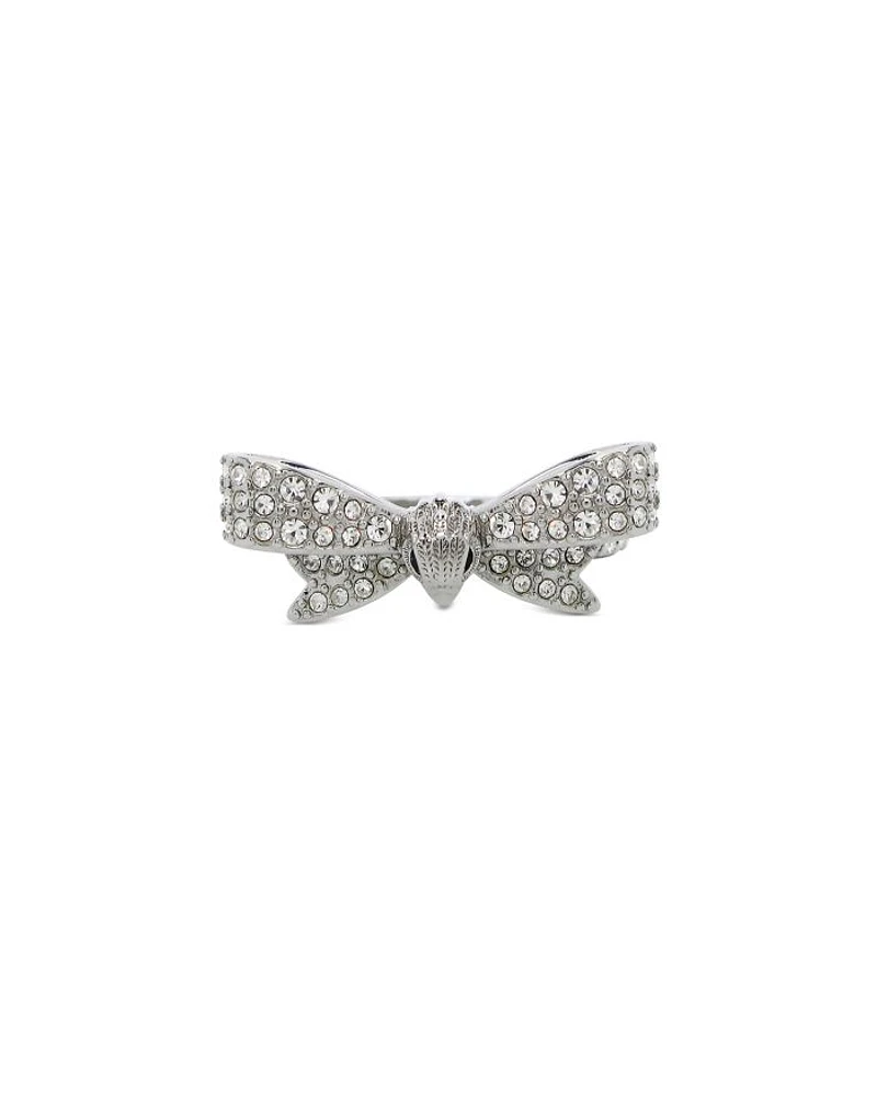 Pavé Eagle Head Bow Statement Ring