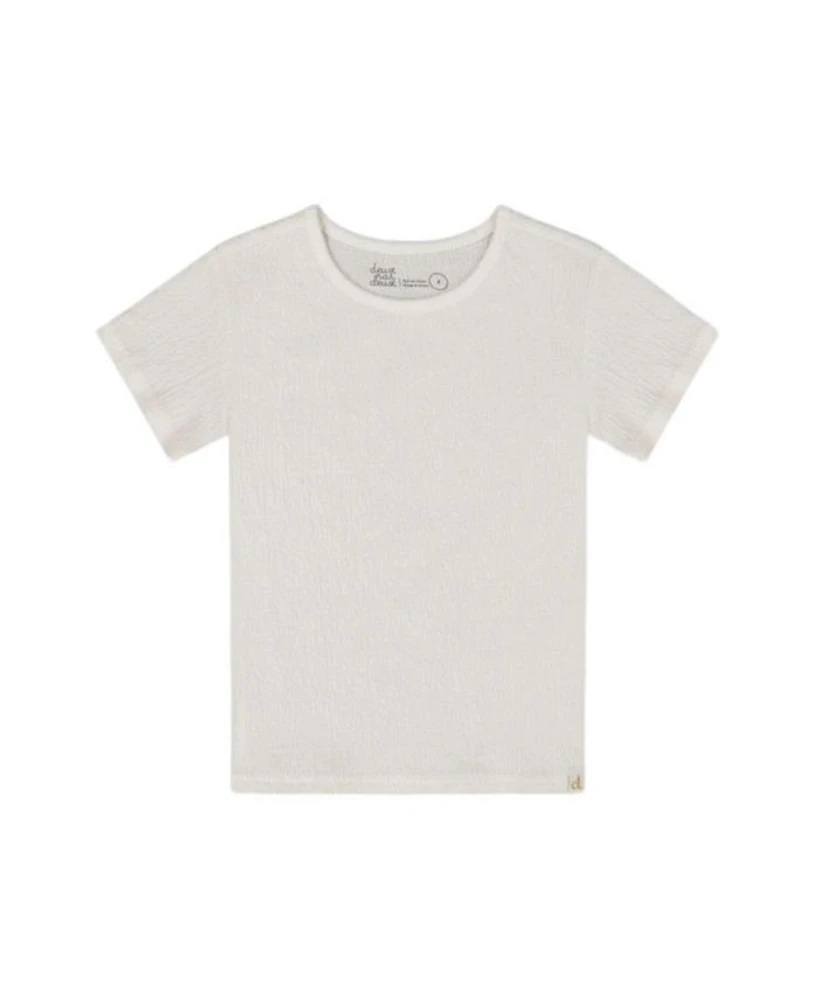 Girls' Crinkle Short Sleeve T-shirt- Big Kid