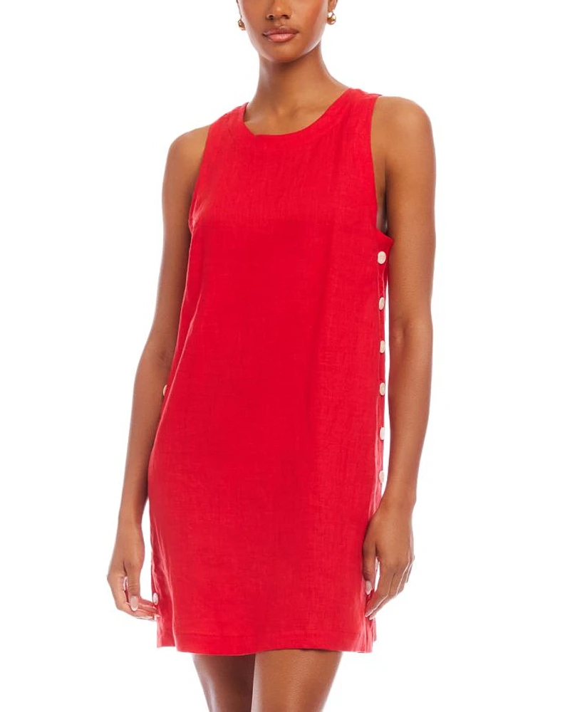 Clarice Side Button Shift Dress