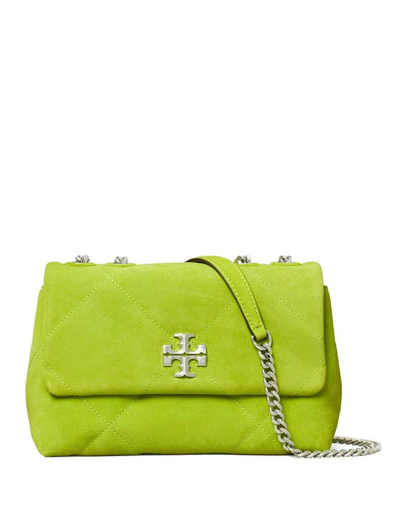 Kira Diamond Quilted Suede Convertible Crossbody