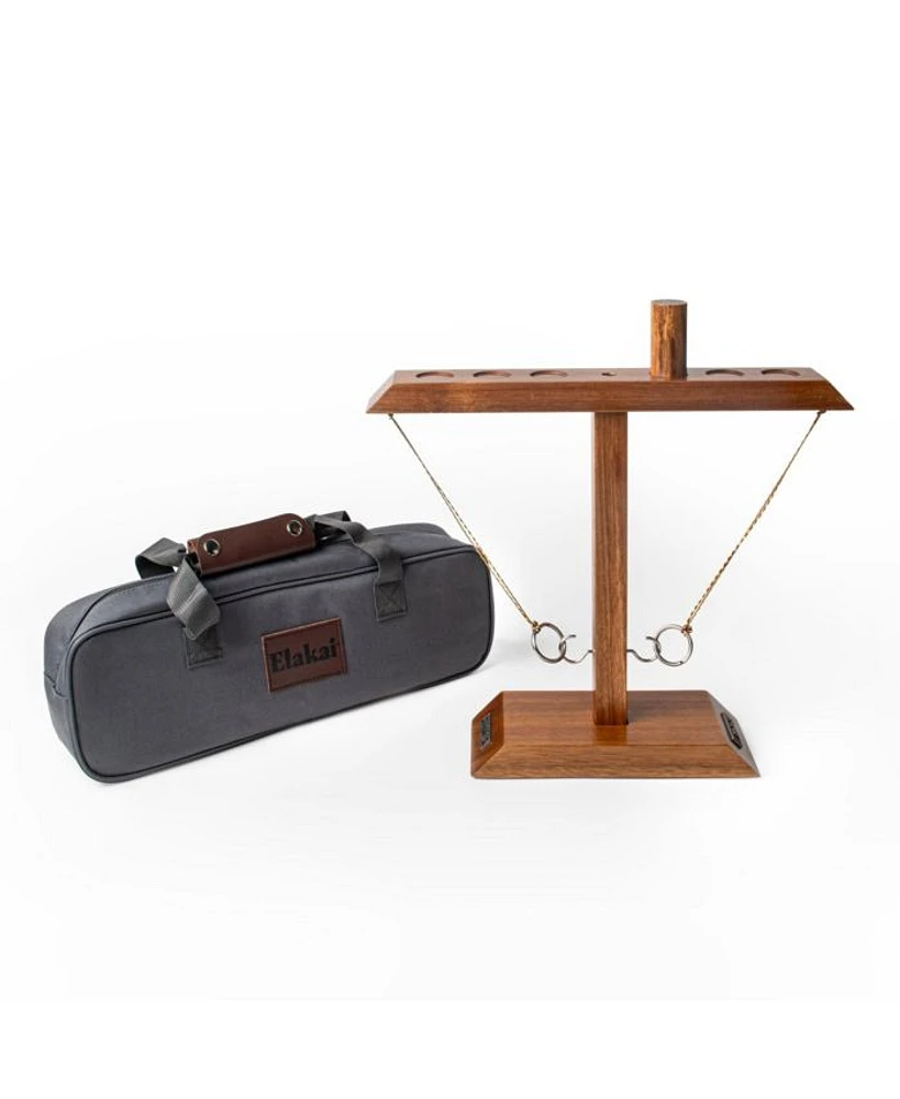 Acacia Globetrotter Tabletop Hook & Ring Game Square Post
