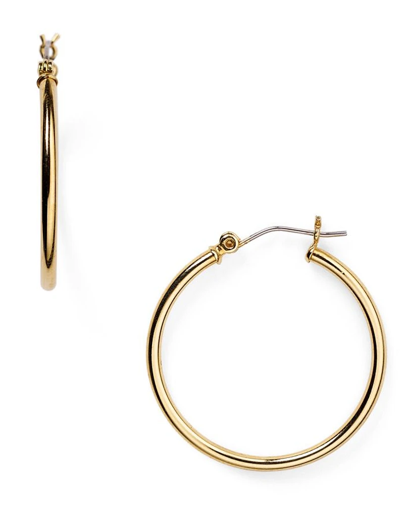 Medium Thin Hoop Earrings