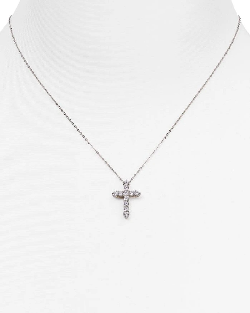 Cross Pendant Necklace, 16"