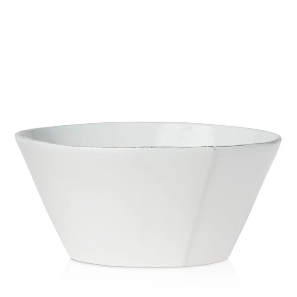 Lastra White Large Stacking Serving Bowl