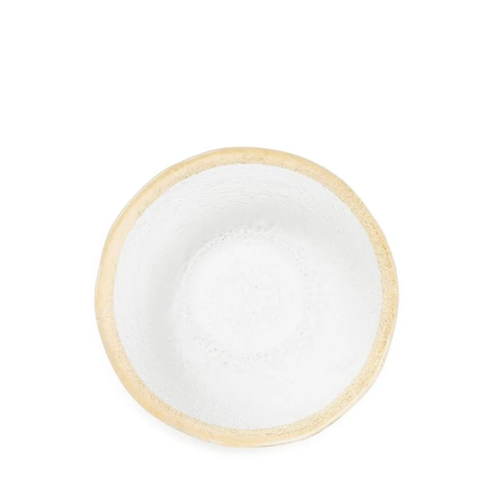 Rufolo Glass Gold Organic Small Bowl