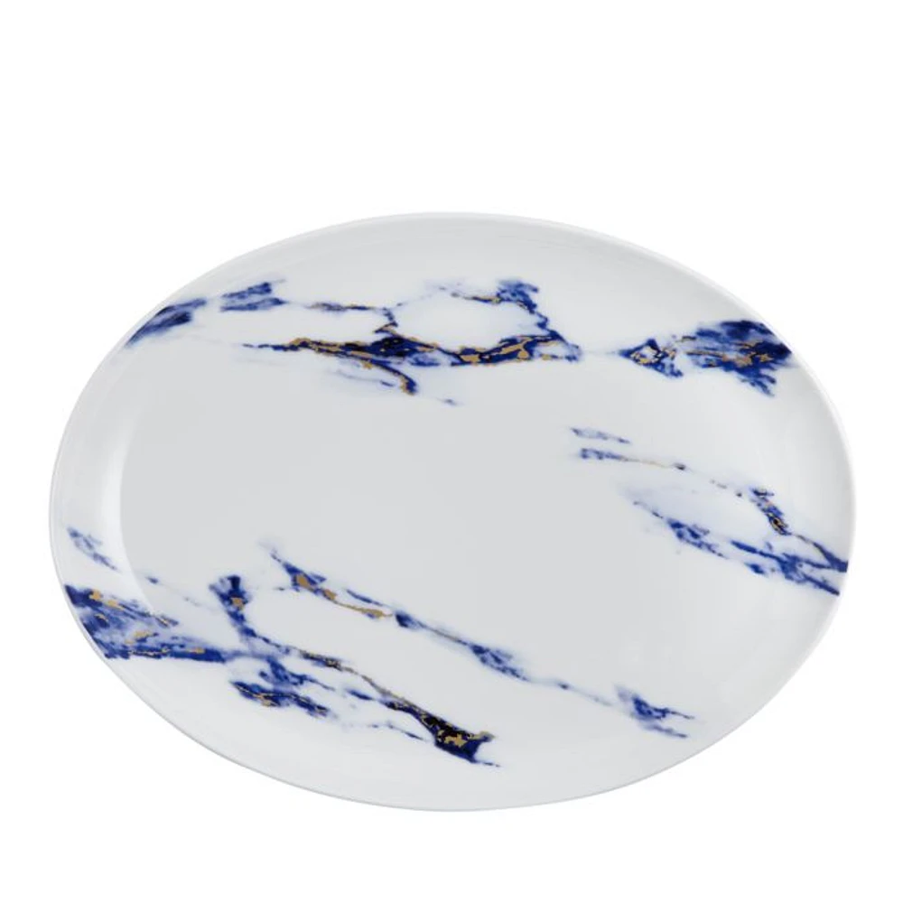 Marble Azure 14" Oval Platter