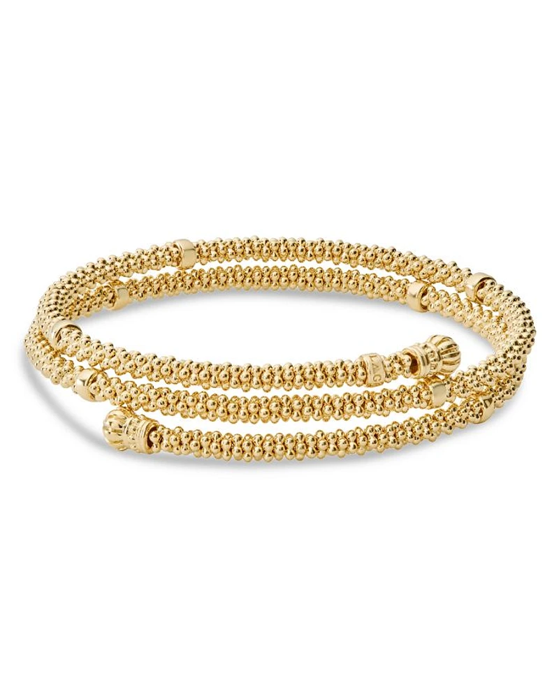 Caviar Gold Collection 18K Gold Coil Bracelet