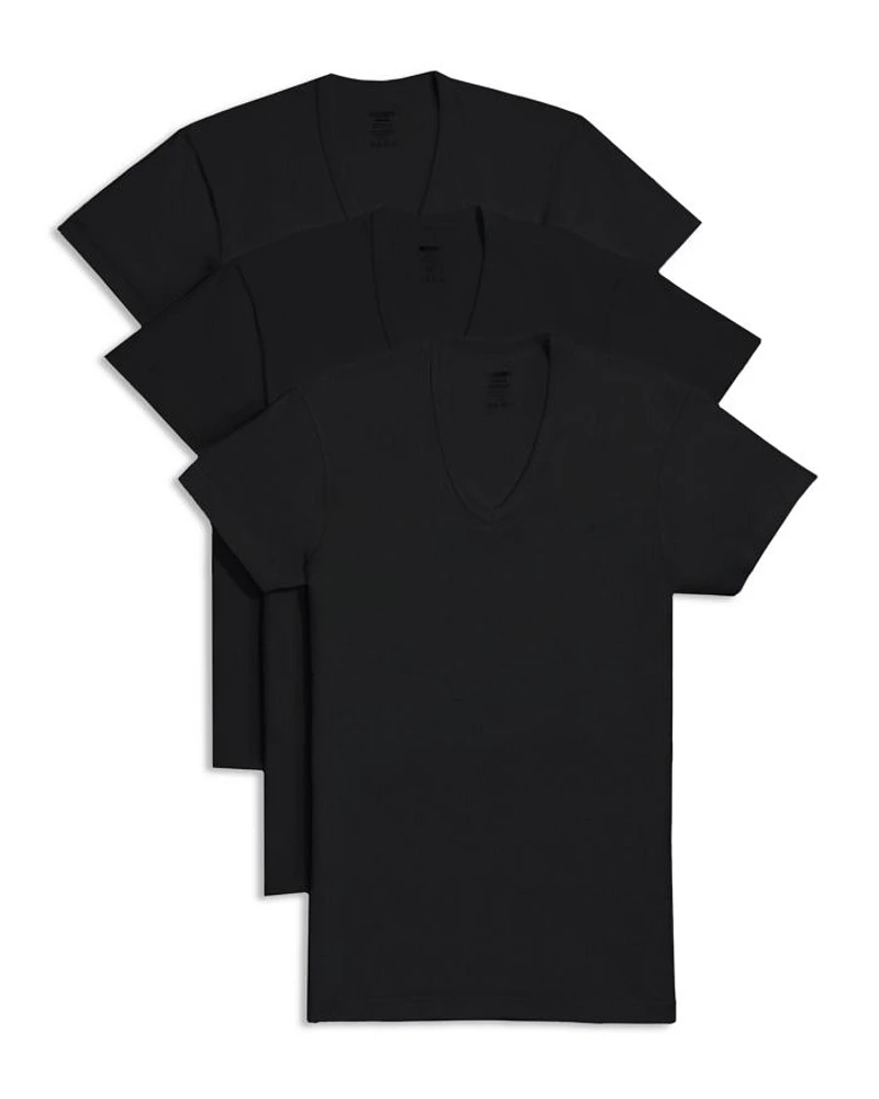 Slim Fit V-Neck Tee, Pack of 3