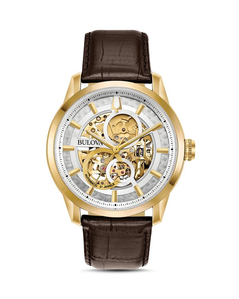 Sutton Skeleton Watch, 43mm