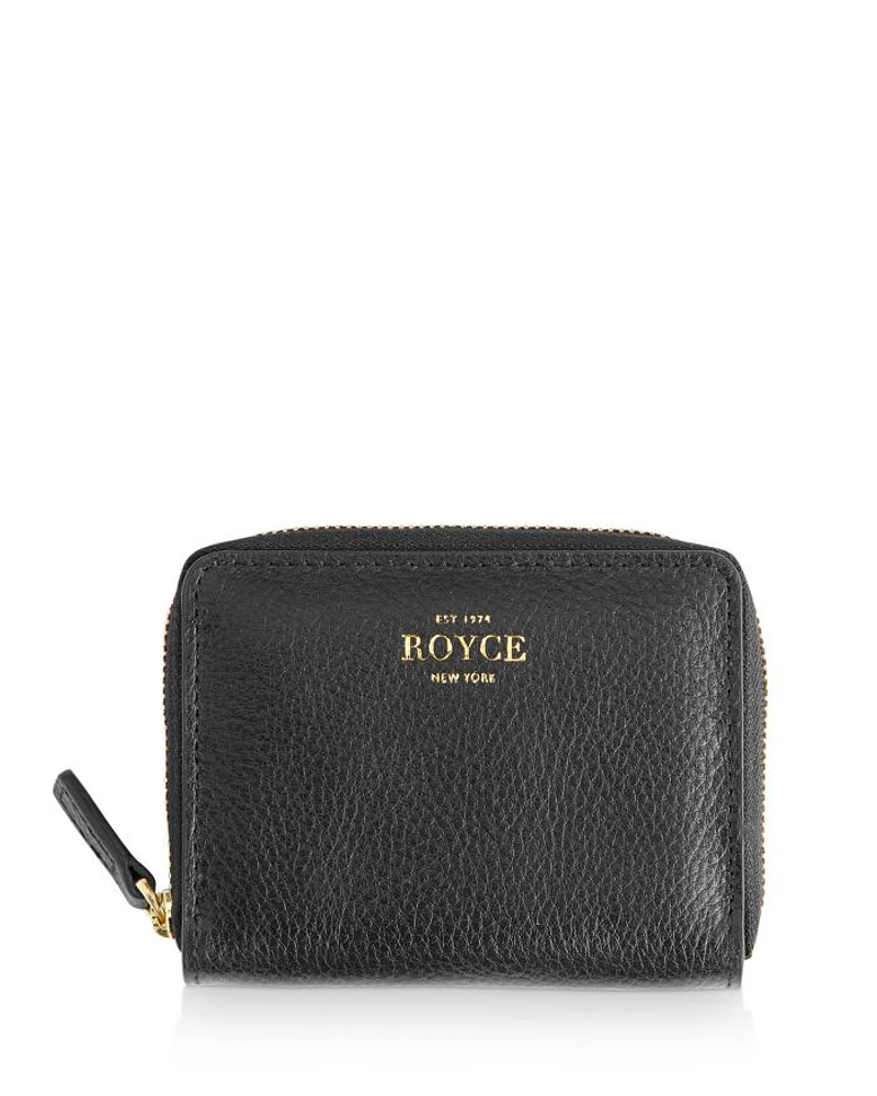 Leather Zip-Around Card Case