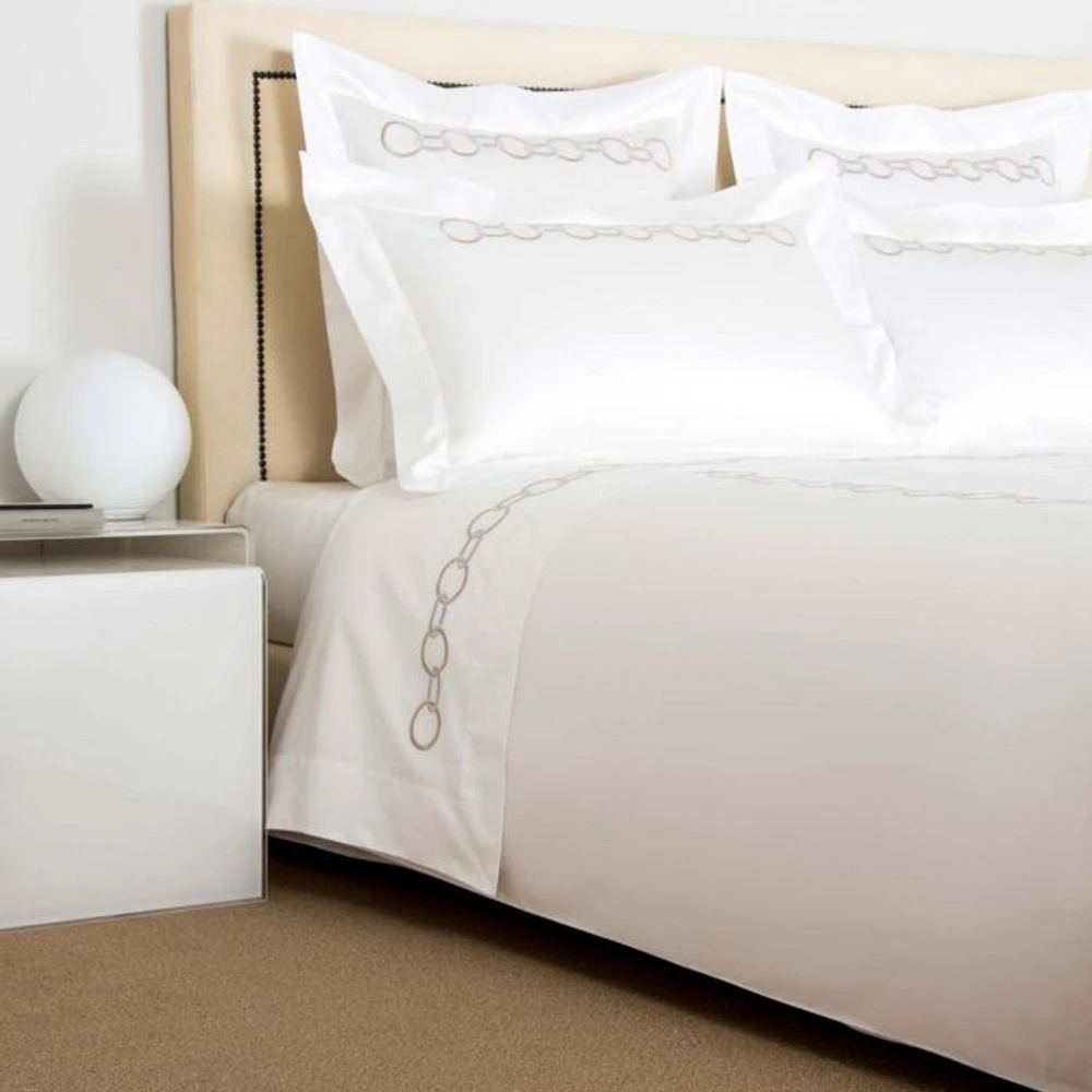 Links Embroidery Sheet Set, Queen