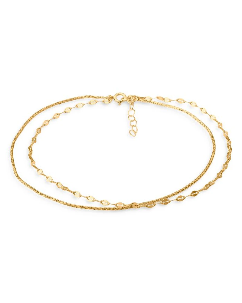 Double-Row Chain Anklet - Exclusive