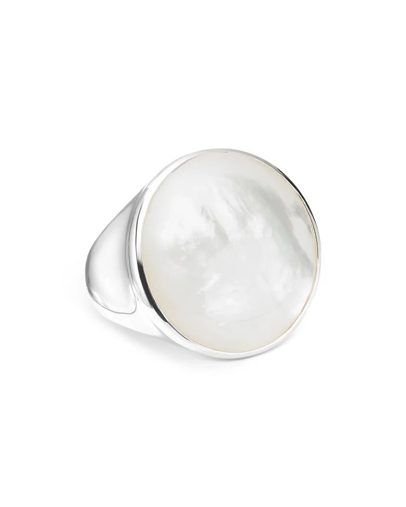 Sterling Silver Rock Candy Mother-of-Pearl Ring