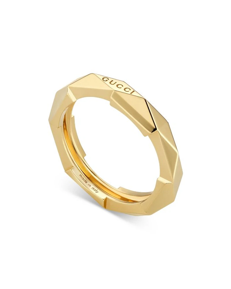 18K Yellow Gold Link To Love Stud Ring