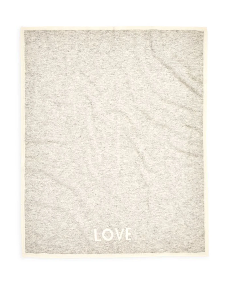 Unisex Love Cashmere Baby Blanket