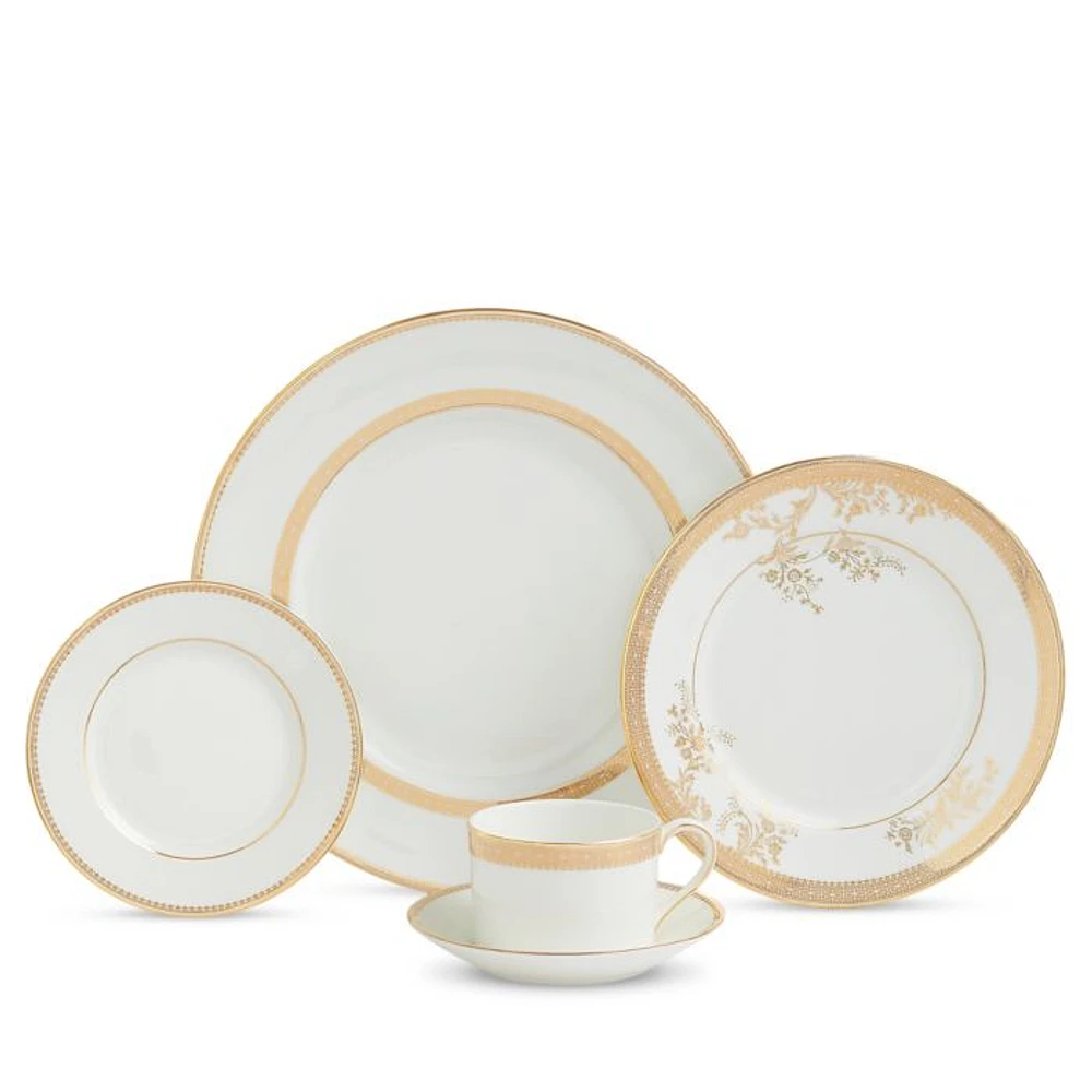 Lace Gold 5-Piece Place Setting