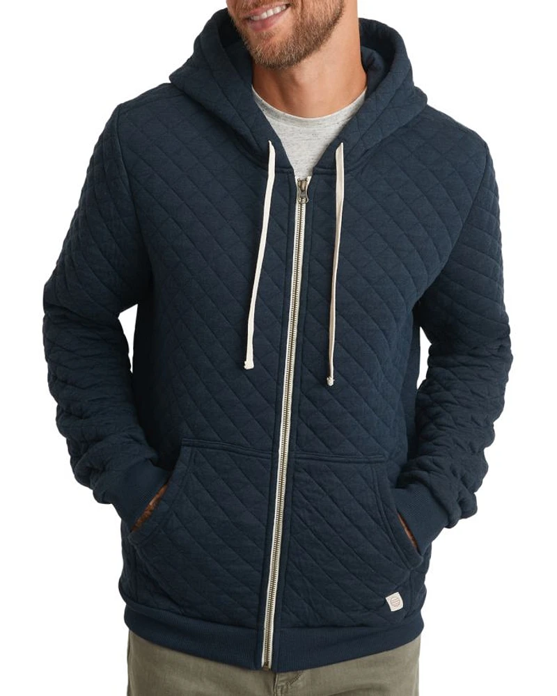 Corbet Quilted Full Zip Hoodie