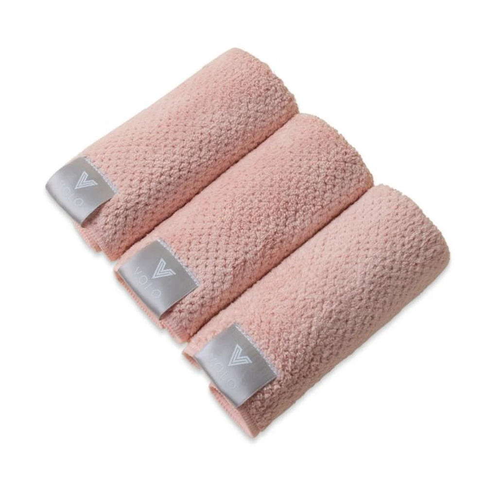 3-Pc. Face Towels with Reusable Tote