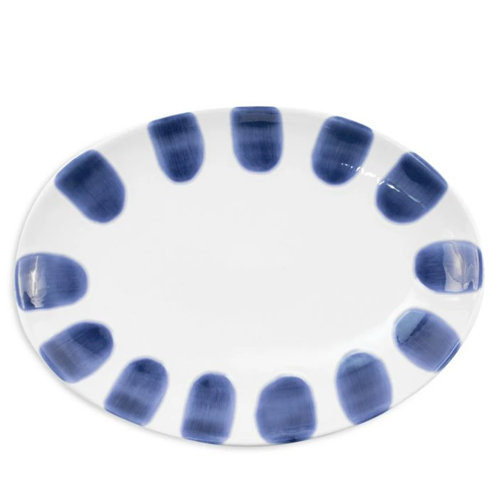 Santorini Dot Small Oval Platter