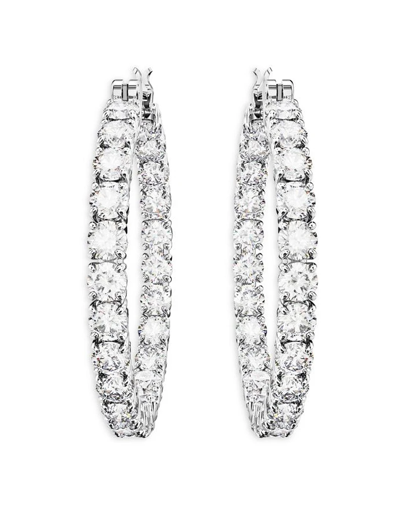 Matrix Crystal Inside Out Hoop Earrings