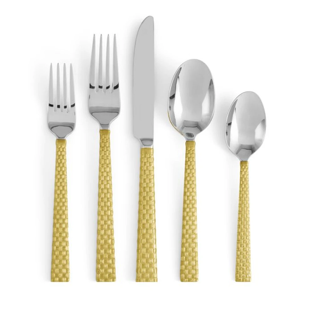 Palm Gold 5-Piece Place Setting