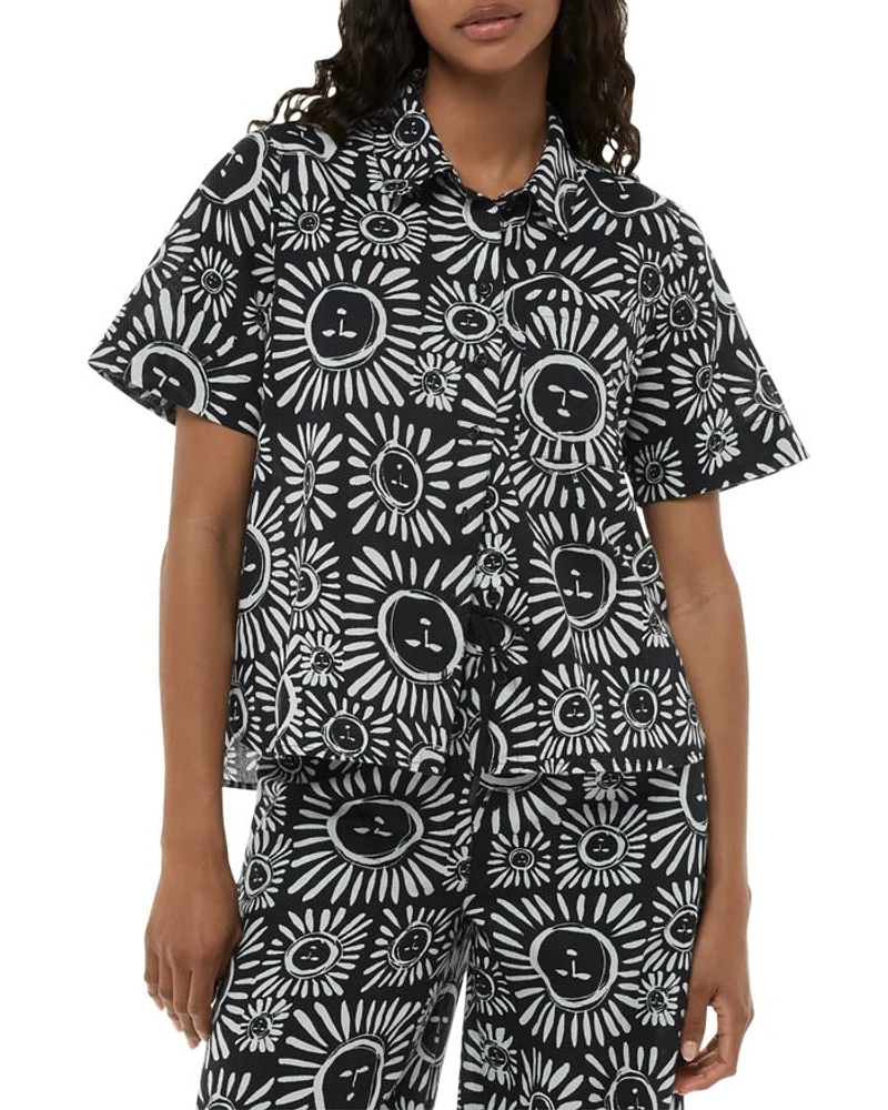 Sunman Print Bowling Shirt