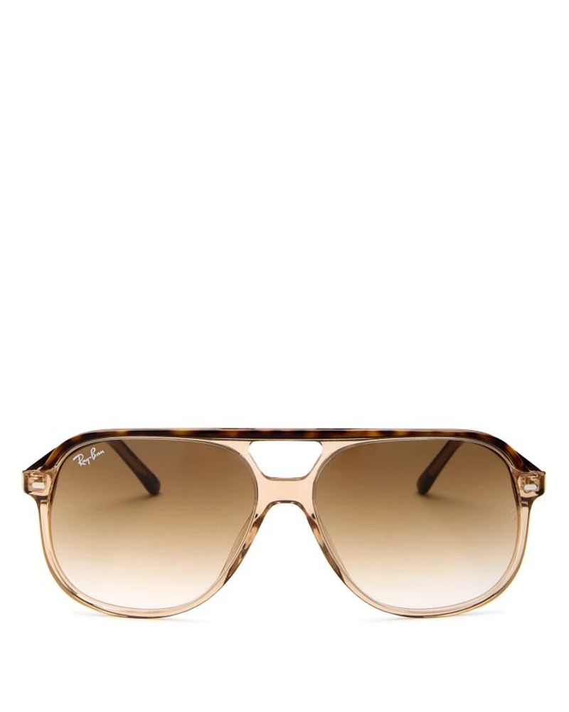 Brow Bar Aviator Sunglasses, 56mm