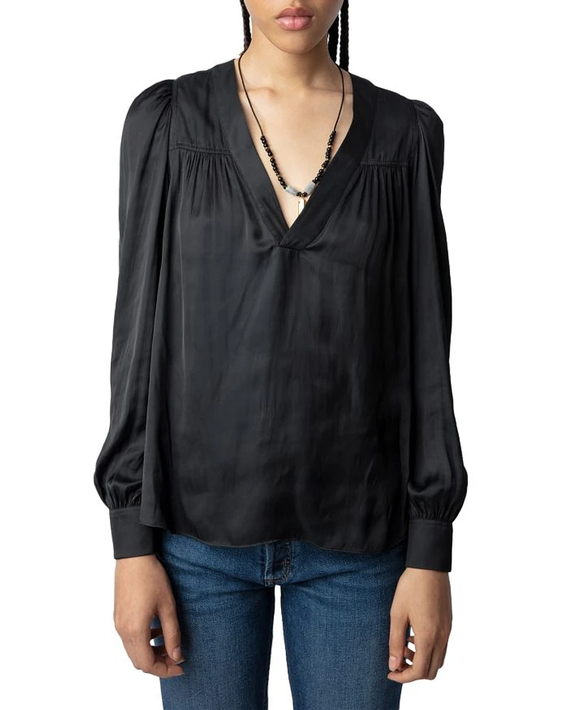 Telia Satin Blouse