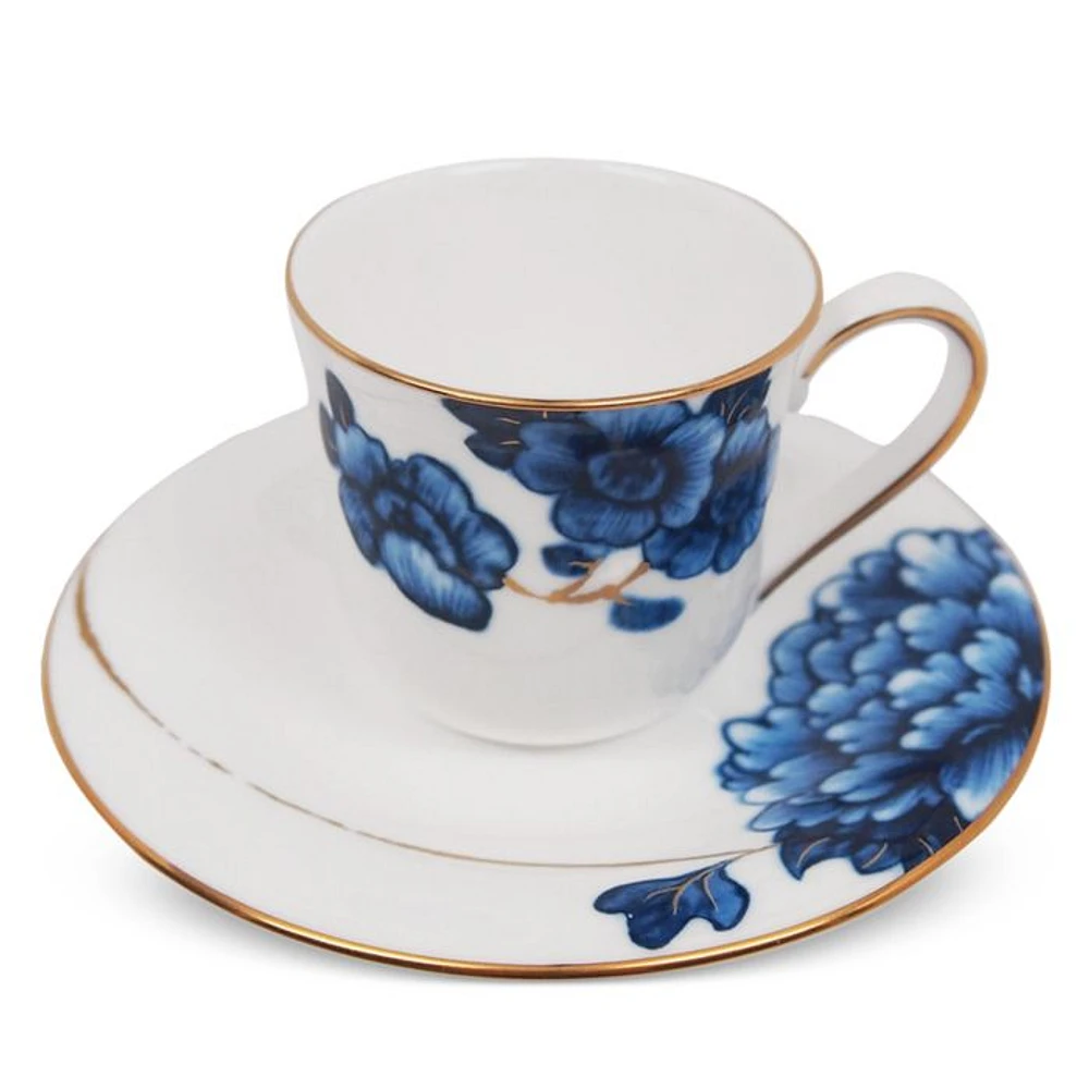 Emperor Flower Espresso Cup & Saucer