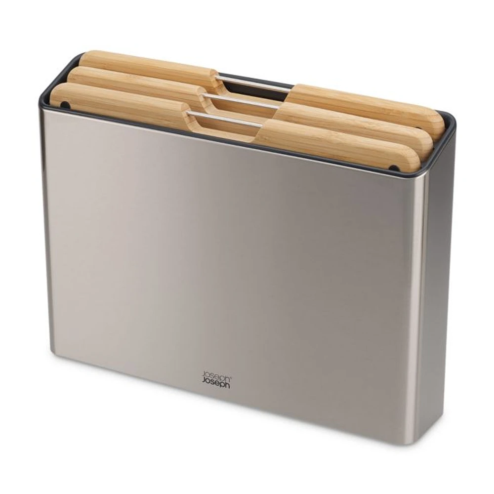 Folio Steel 3 Piece Bamboo Cutting Board Set