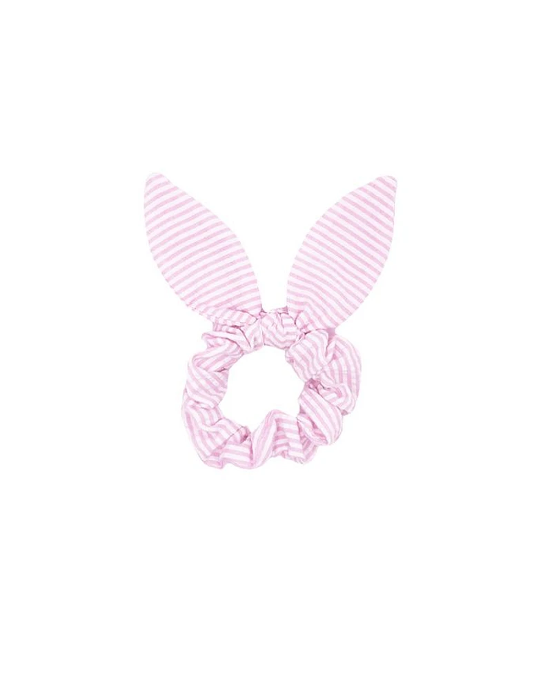 Girls' Palmer Pink Seersucker Bow Scrunchie - Little Kid, Big Kid