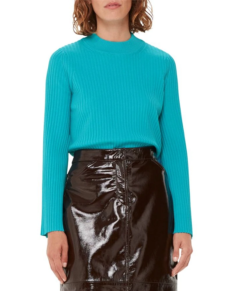 Fluted Sleeve Sweater