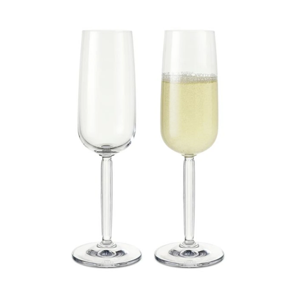 Kahler Hammershoi Champagne Glass, Set of 2