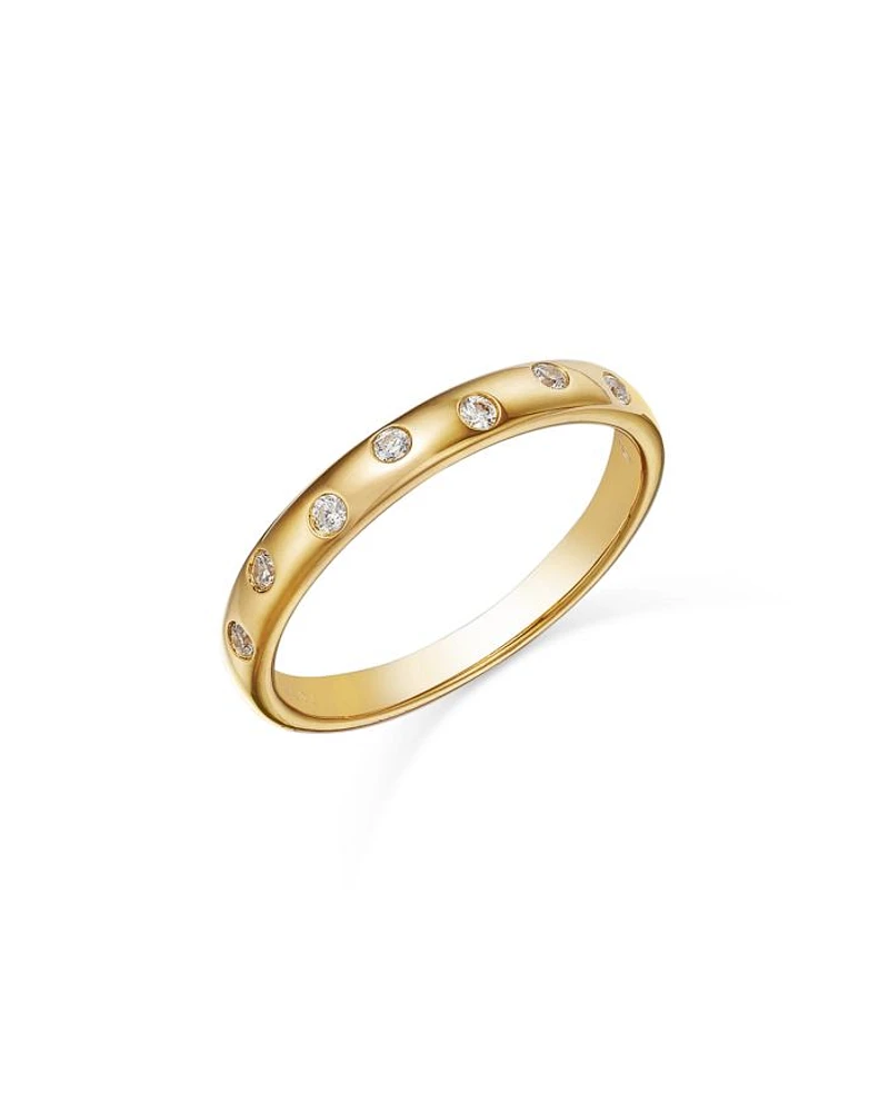 Diamond Band 14K Yellow Gold, 0.10 tcw