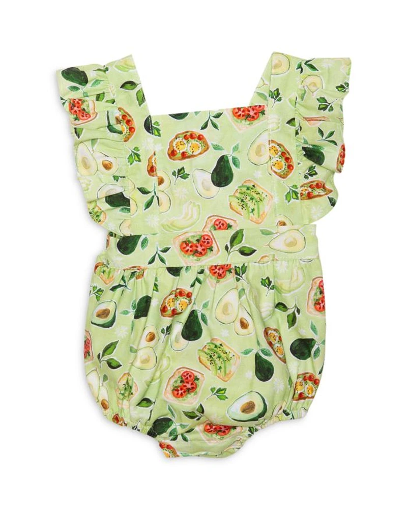 Girls' Avocado Toast Bubble Romper - Baby
