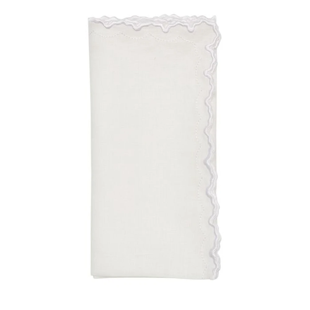 Arches Embroidered Linen Napkin