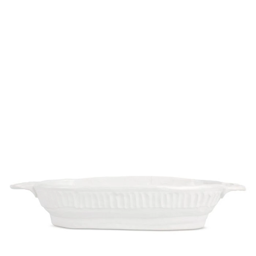 Pietra Serena Handled Oval Bowl