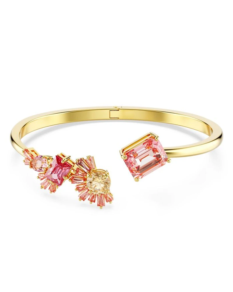 Gema Sakura Crystal Mixed Cut Bangle Bracelet