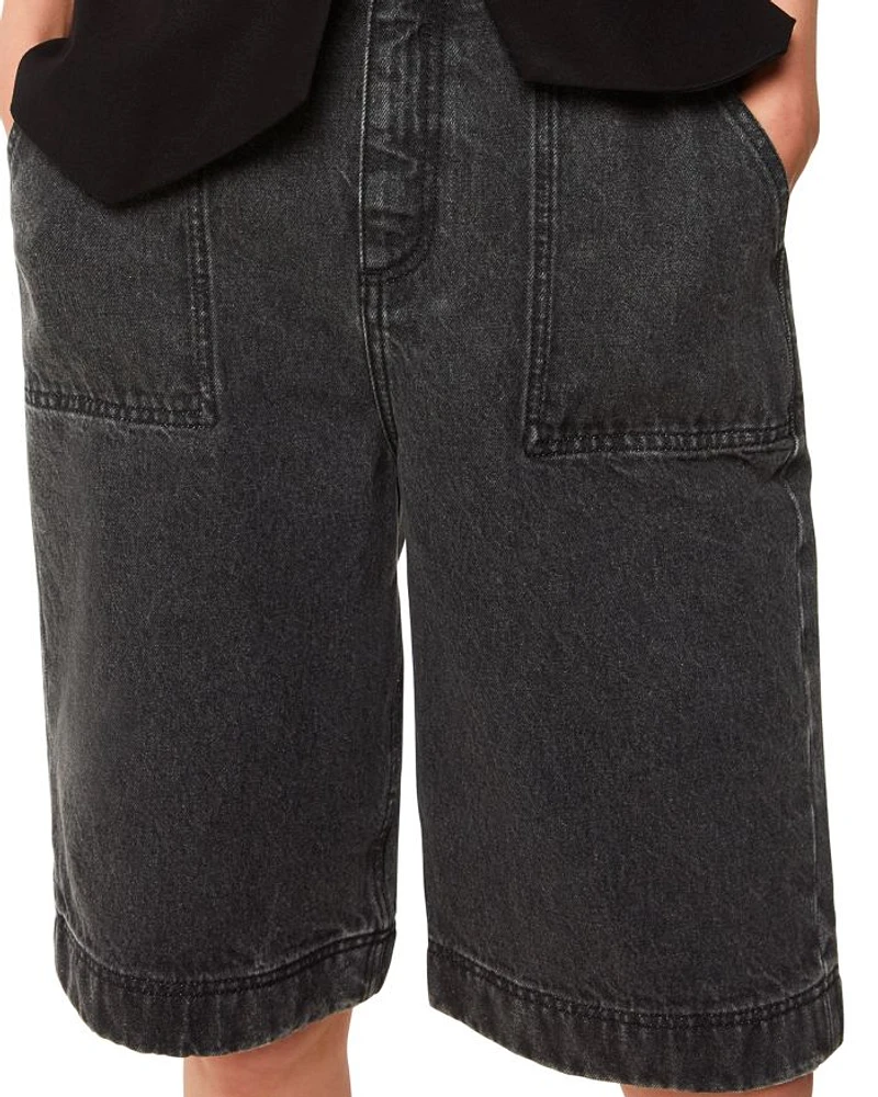 Raya Longline Denim Shorts