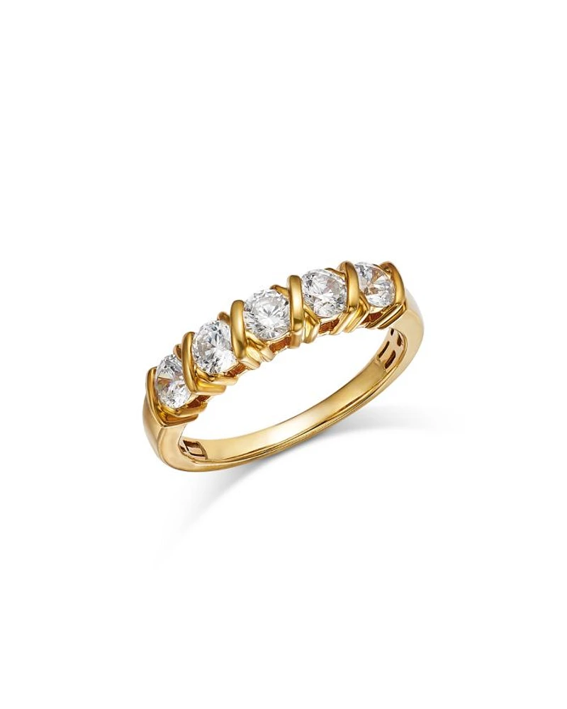 Diamond Band in 14K Yellow Gold, 1.0 tcw